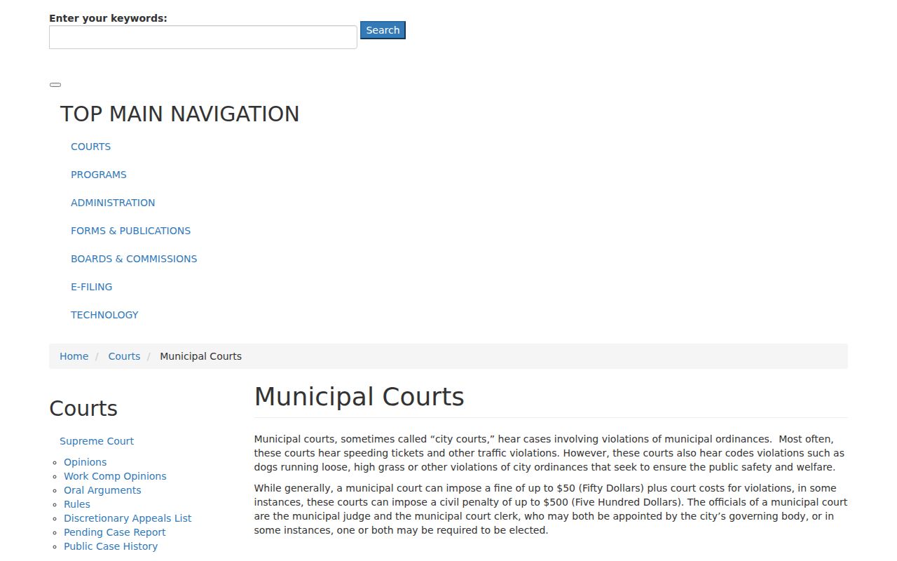Hardin County municipal court warrant records, Tennessee municipal-court overview