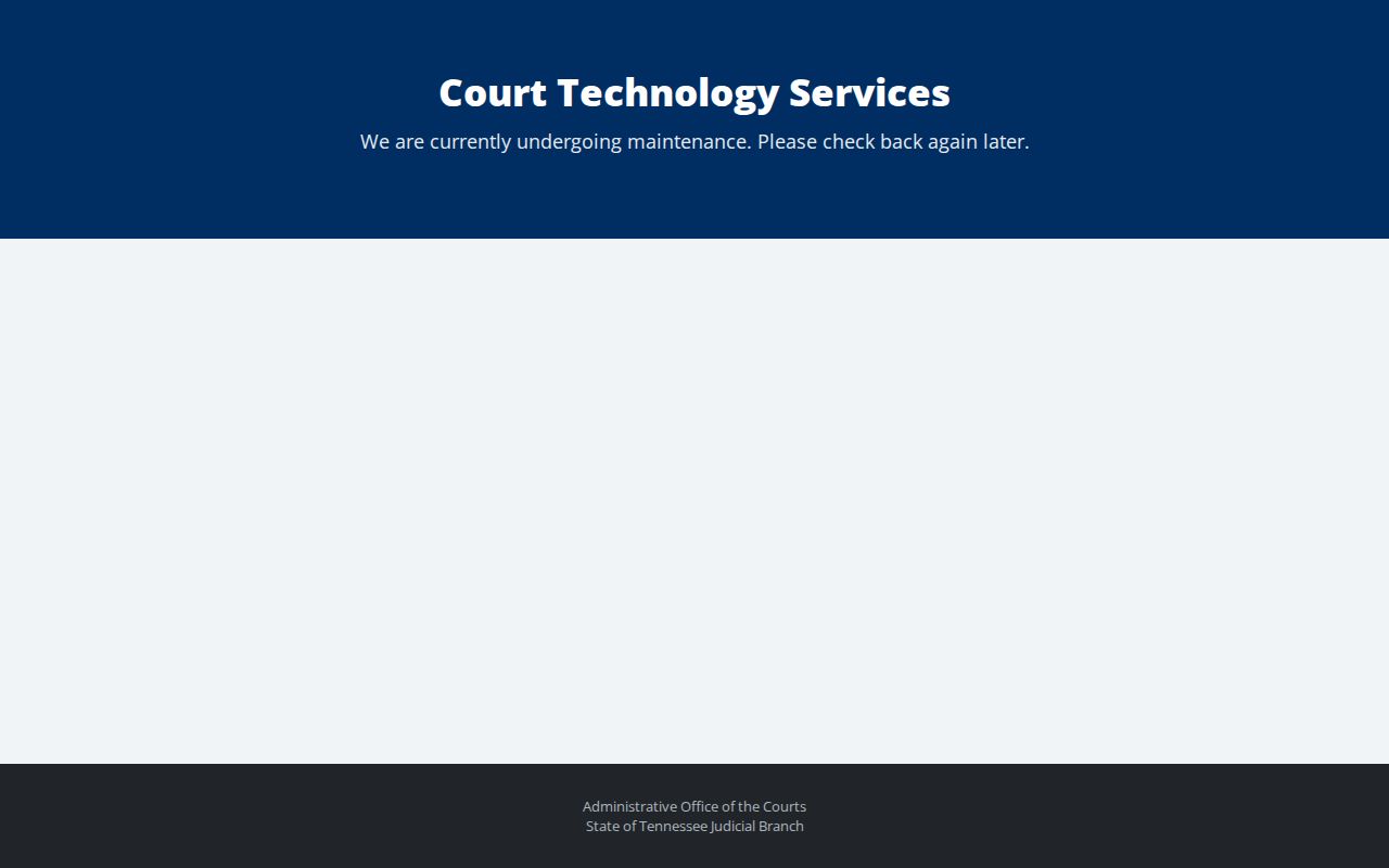 Hardin County arrest warrant records, Tennessee Rule 34 public-access page