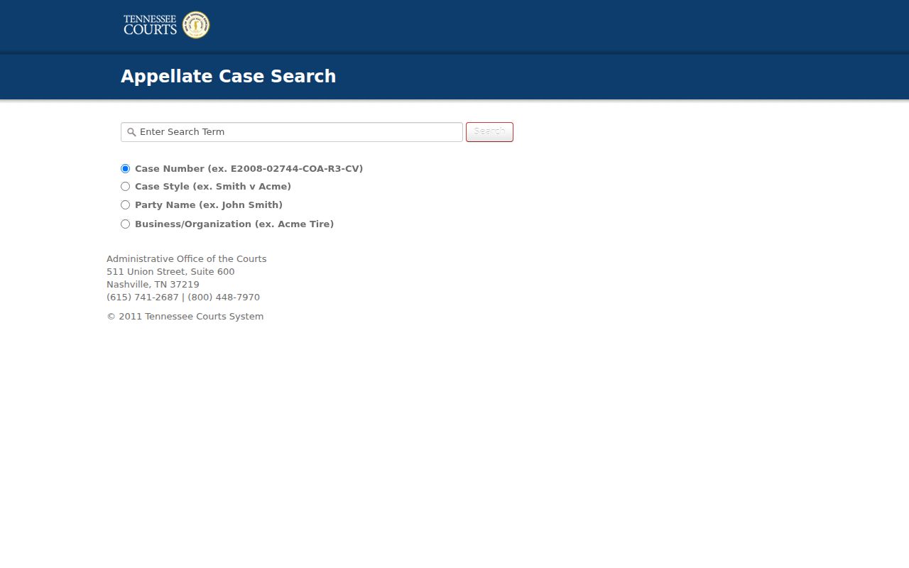 Hardin County active warrant research, blank Tennessee appellate case-history search