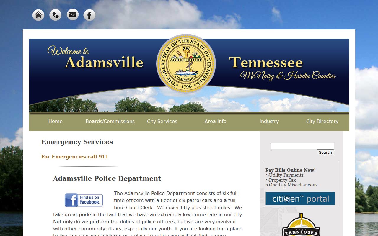 Adamsville warrant records research, police and court-clerk information